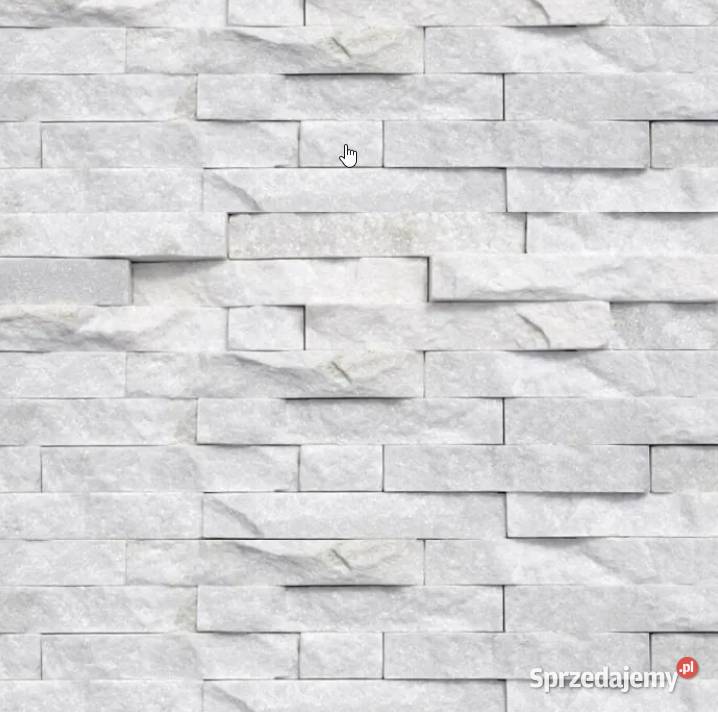 Panel kamienny Kwarcyt Biały White 36x10x1 Kraków