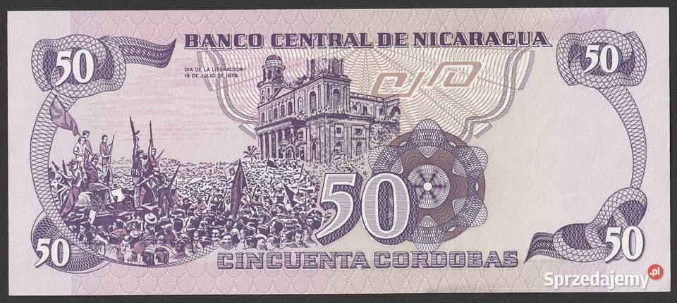 NIKARAGUA 50 CORDOBAS 1984 STAN BANKOWY UNC łódzkie Łódź