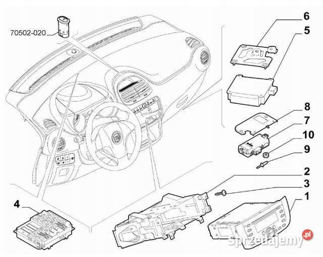 MODUŁ STEROWNIK RADIA ALFA ROMEO MITO FIAT PUNTO