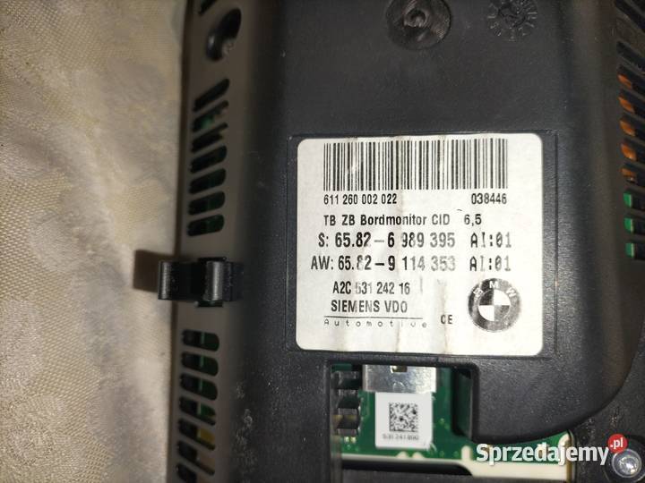 Monitor pokładowy 65 BMW E60 E61 E63 E64 Poręba sprzedam
