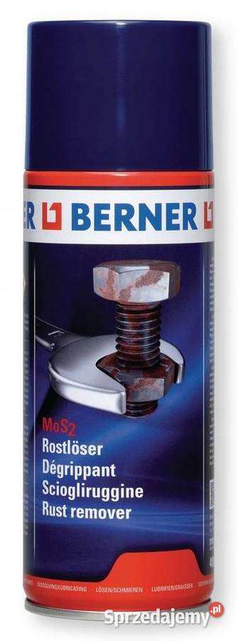 5x Berner odrdzewiacz MoS2 z molibdenem 400 ml Pozostałe zachodniopomorskie Szczecin
