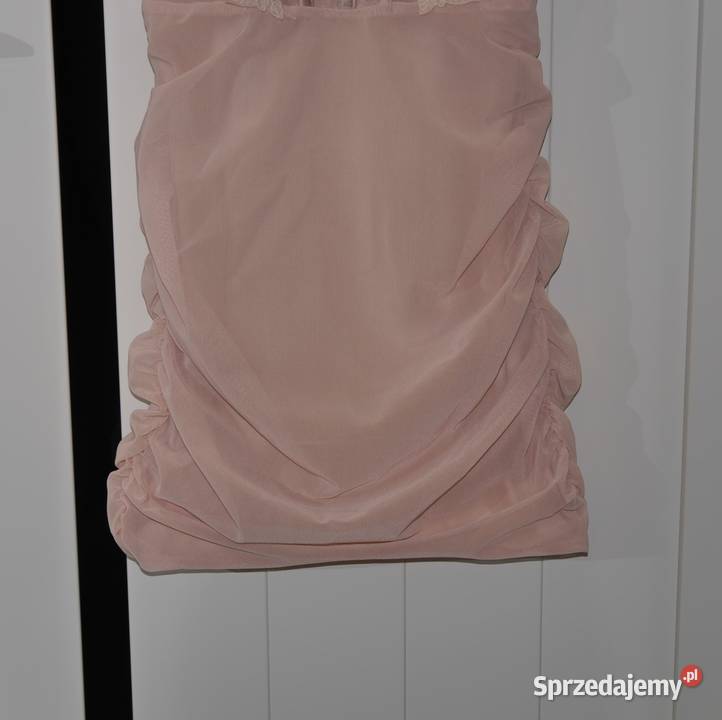 Bershka śliczna sukienka marszczenia 34 XS Spódnice i sukienki Wrocław