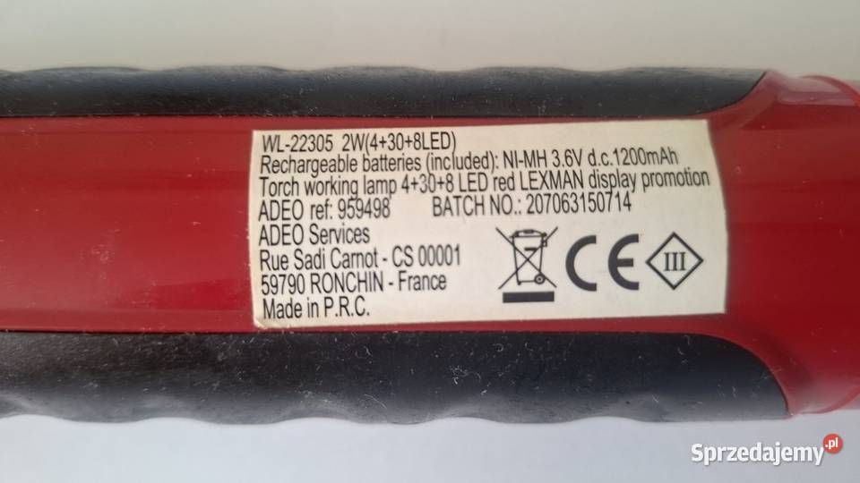 Latarka ledowa Lexman WL22305 sprzedam