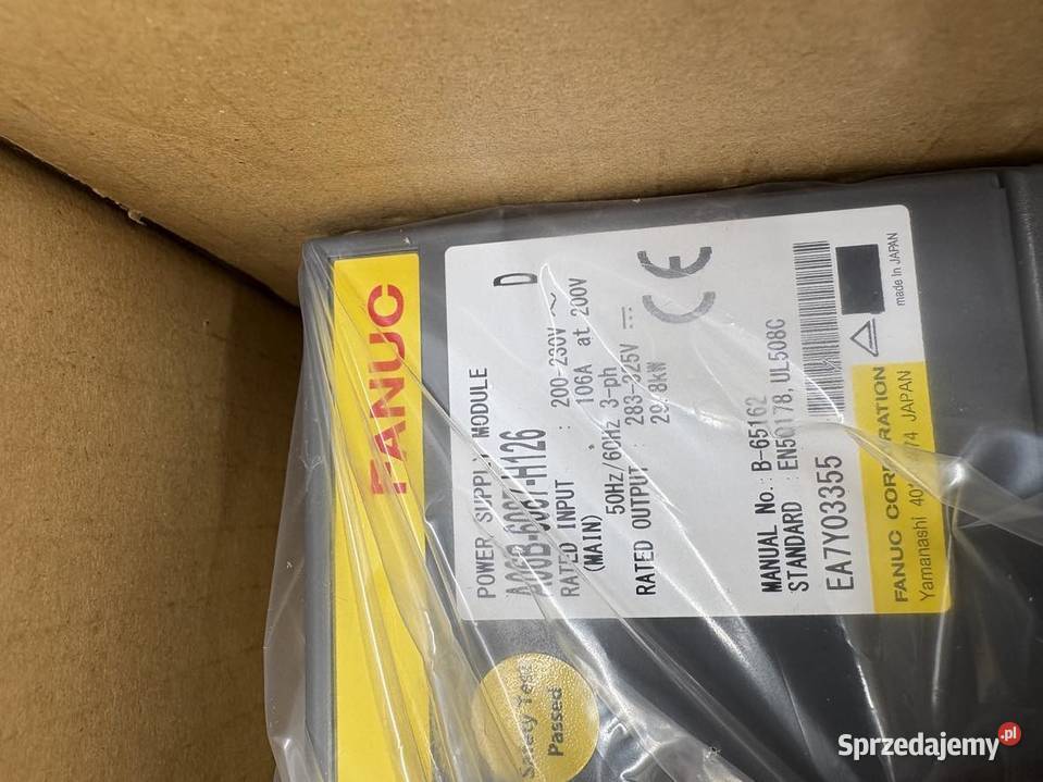 Fanuc A06B6087H126R Power Supply Warszawa