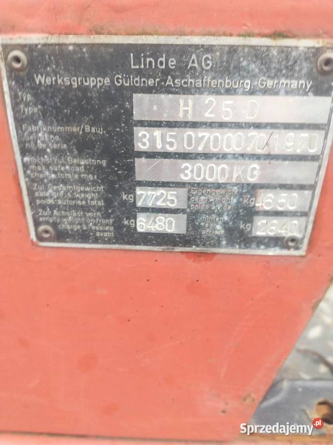 Wózek widłowy linde Linde łódzkie Zadzim sprzedam