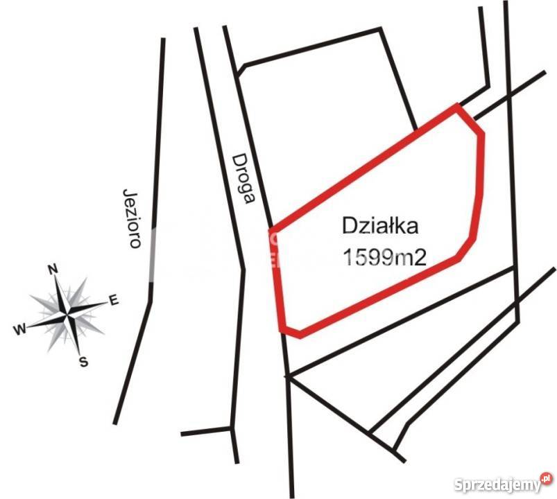 Działka 1599m2 50m sprzedam