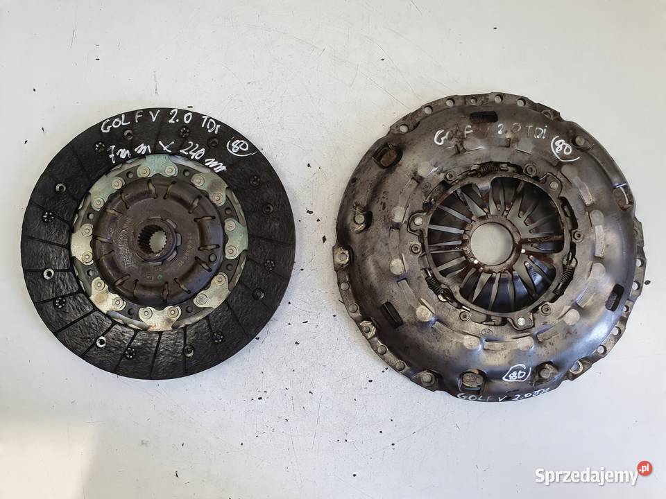VW Golf V 20 TDI DOCISK TARCZA sprzęgło Sprzęgła i elementy Janów sprzedam