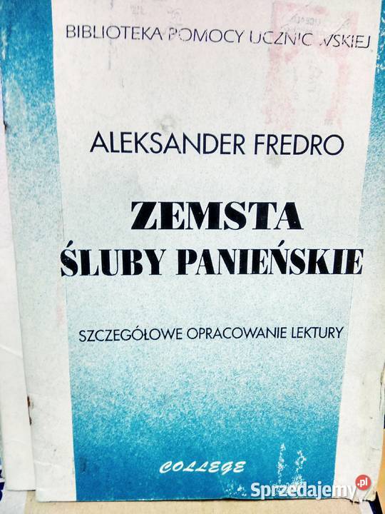 Zemsta Śluby panieńskie Fredro opracowanie Warszawa
