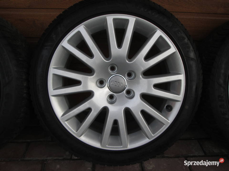 Koła alu 17 AudiVW 5x112 opony GoodYear 24
