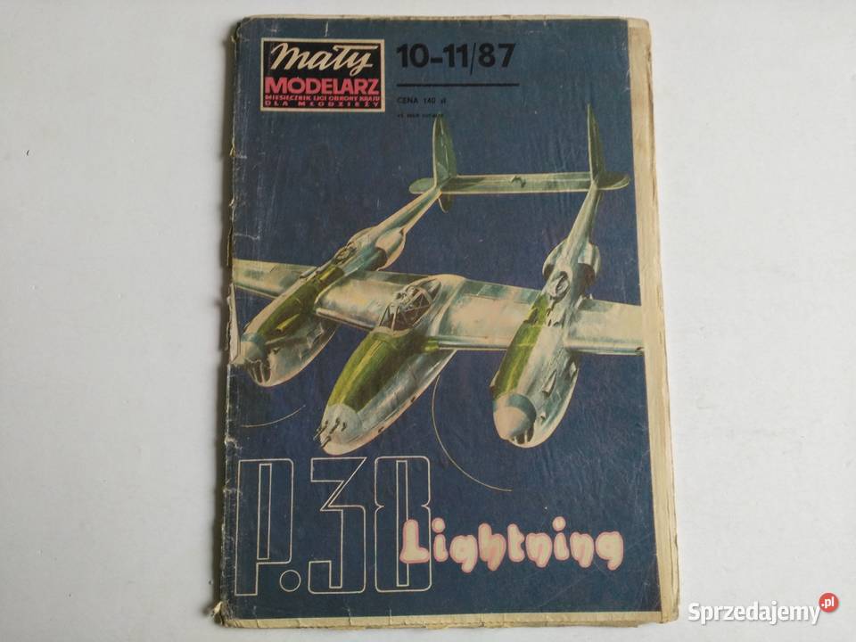 Mały Modelarz 10111987 P38 Lockheed Lightning Dąbrowa Górnicza