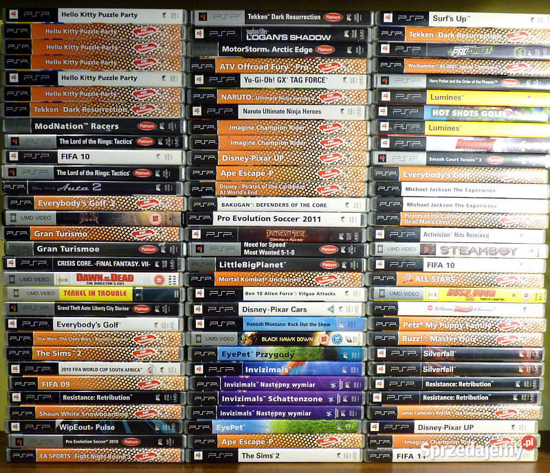 Gry na konsolę PSP nowe używane już 5 sprzedam
