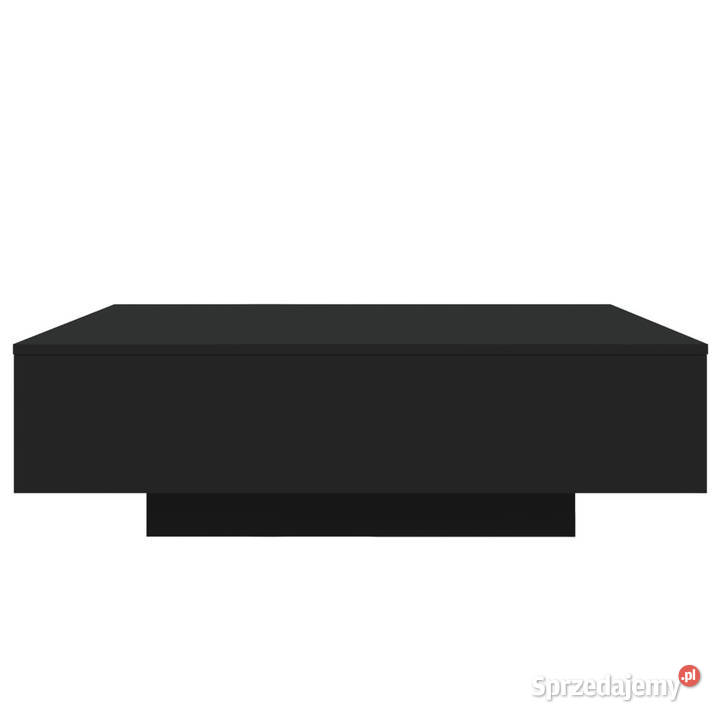 Stolik kawowy czarny 100x100x31 materiał Warszawa