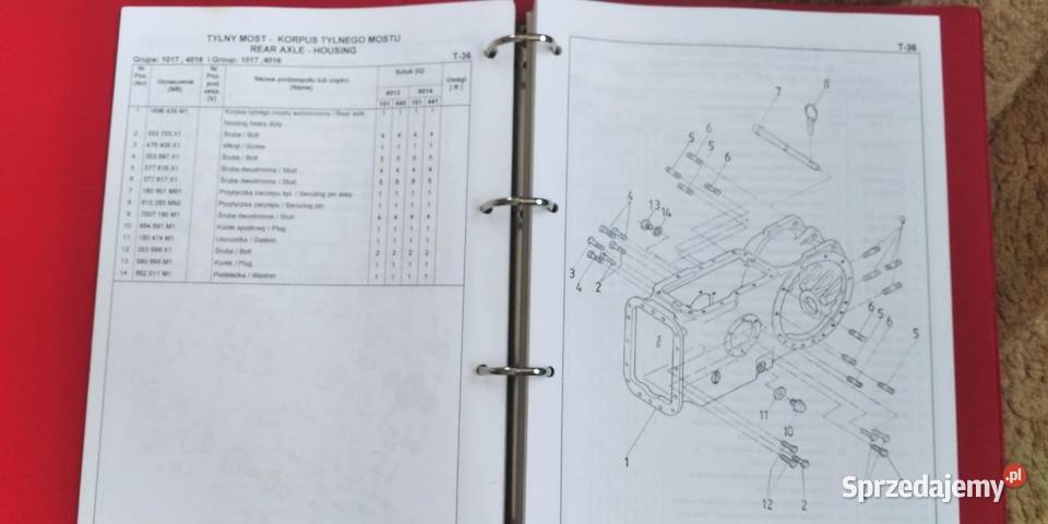 Katalog części Ursus 60126014 oryginał luty 1998 Lublin