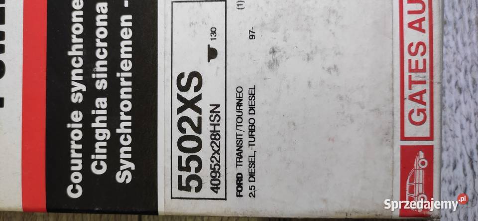 5502XS130x28mm pasek rozrządu ford transit Silniki i osprzęt Motoryzacja Kiełczewice Dolne