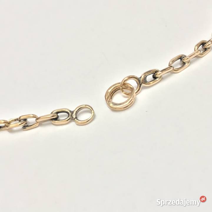 Złoty ŁAŃCUSZEK NASZYJNIK damski 585 14K kuty złoto Warszawa