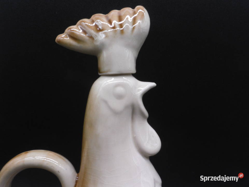 Karafka kogut stara ceramika Raszków