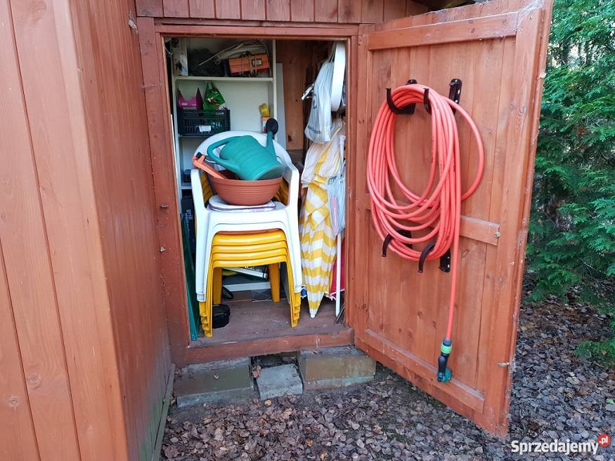 Działka 450m2 z domkiem ROD Rynia