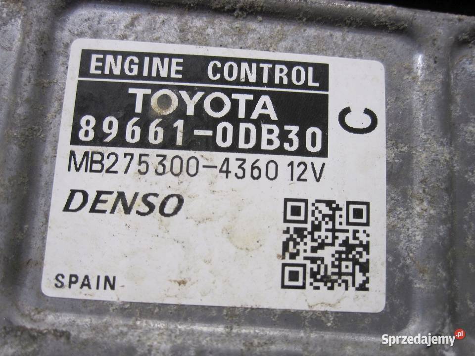 TOYOTA YARIS II komputer moduł ECU MB2753004360 Kielce