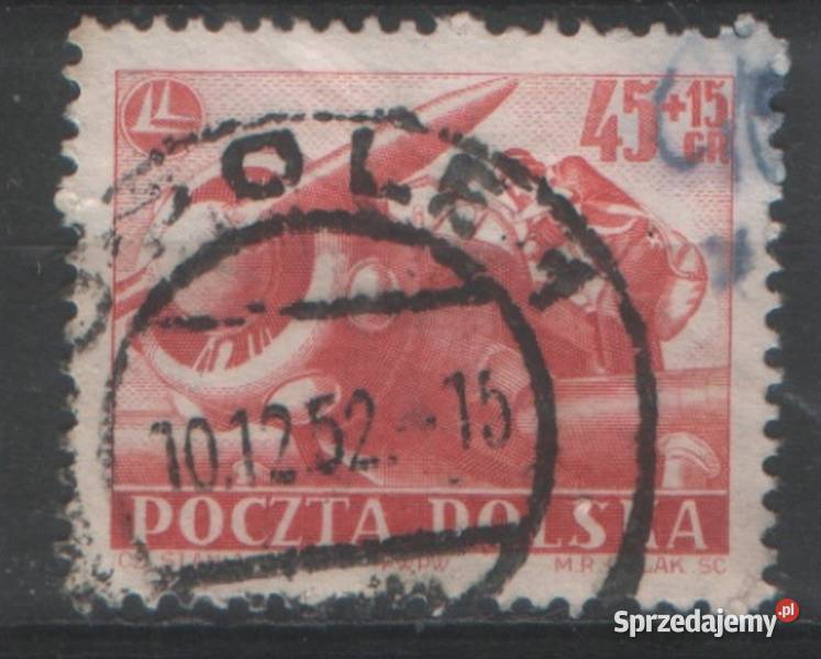 Zn Fi wykaz w opisie kas 1952 Filatelistyka śląskie Gliwice