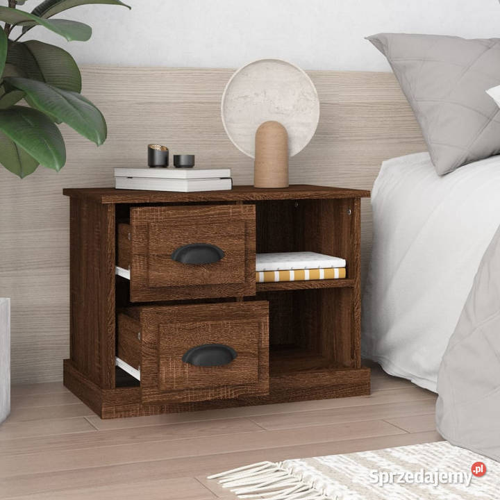 Szafka nocna brązowy dąb 60x355x45 WM816375 Warszawa