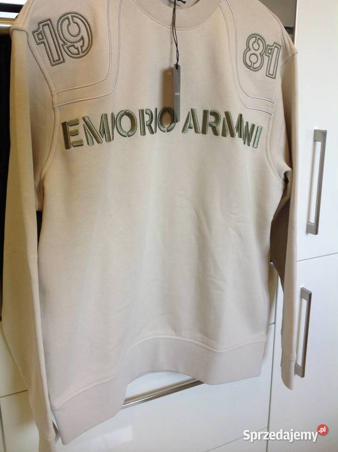 Bluza Męska EMPORIO ARMANI XL NOWA Rozmiar XL Odzież codzienna Nowa Sól