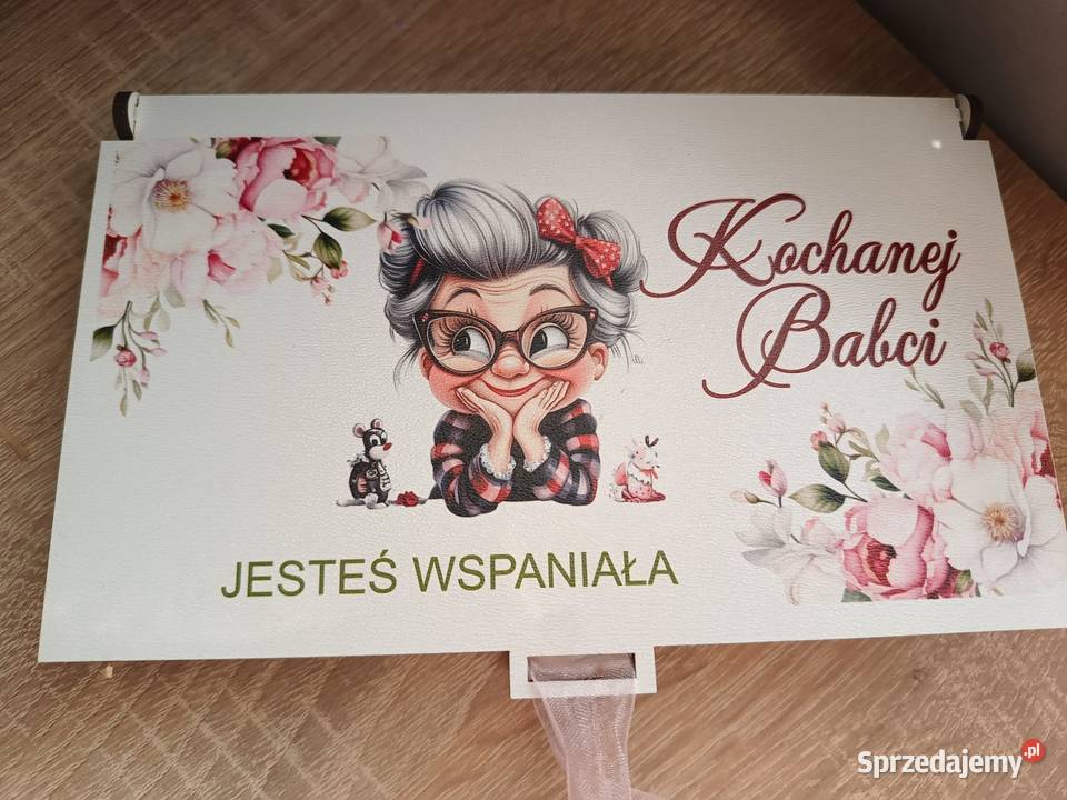 Prezent na Dzień Babci i Dziadka Drewniane Ratyń