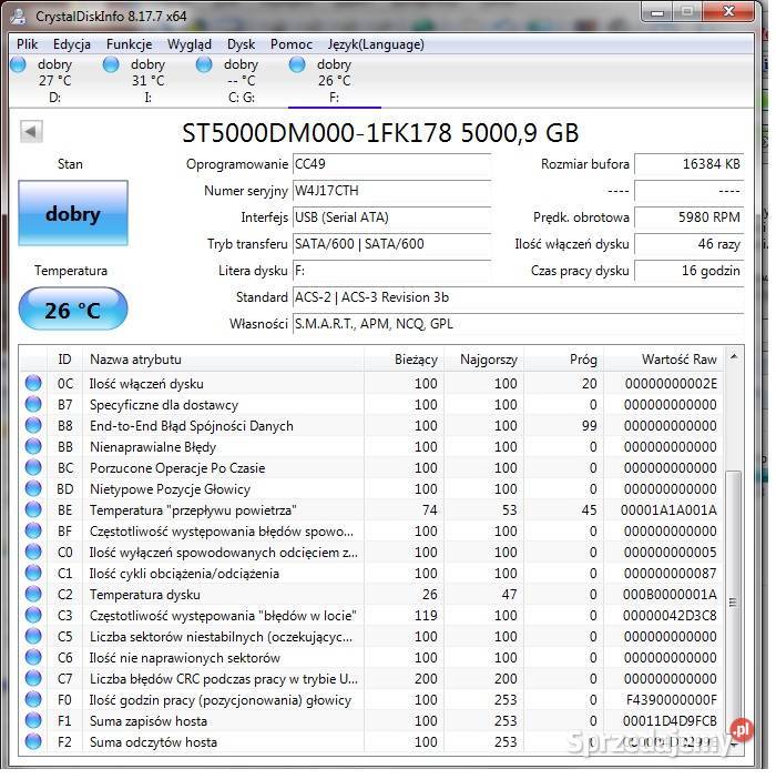 Seagate Expansion Desktop Drive 5TB dysk HDD USB Warszawa