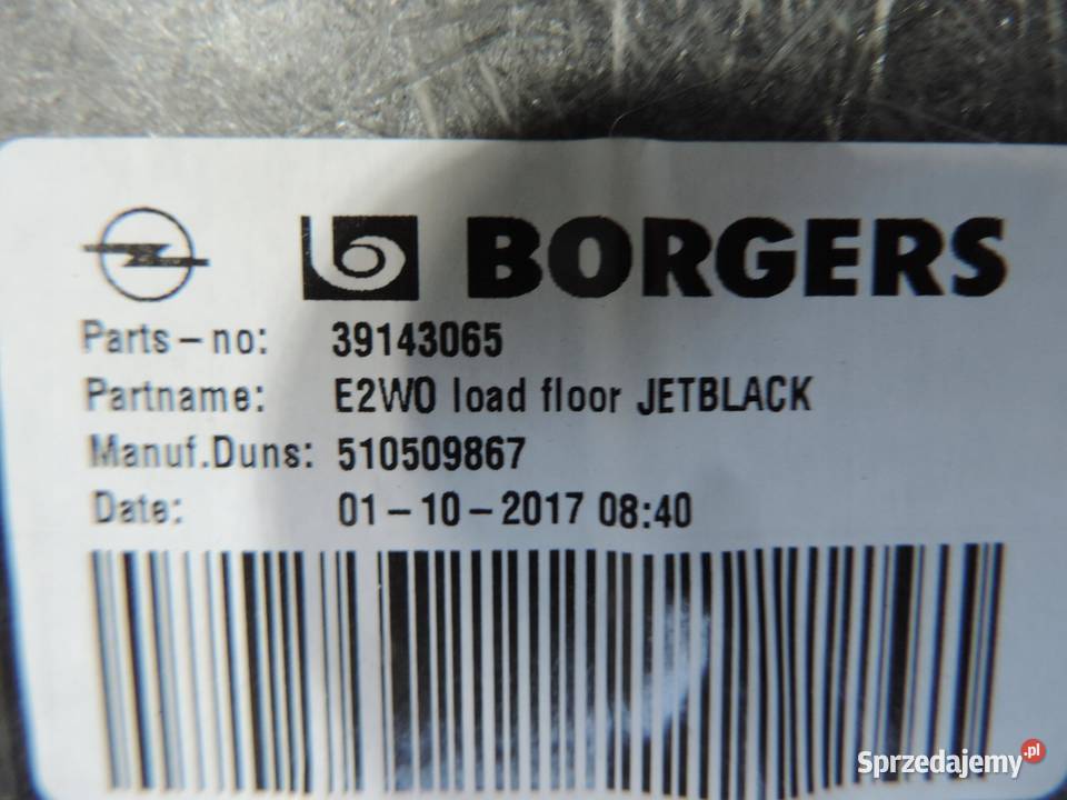 WYKŁADZINA BAGAŻNIKA OPEL INSIGNIA B 39143065