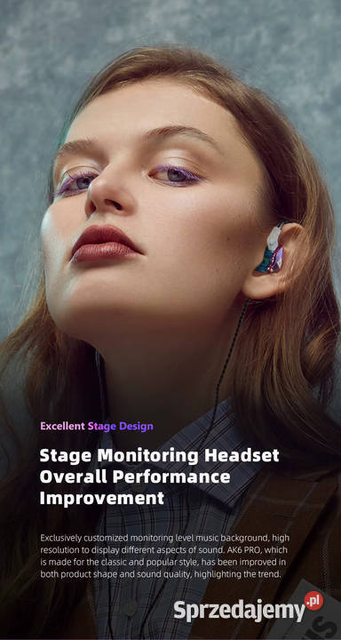 QKZ AK6 PRO słuchawki przewodowe HiFi z