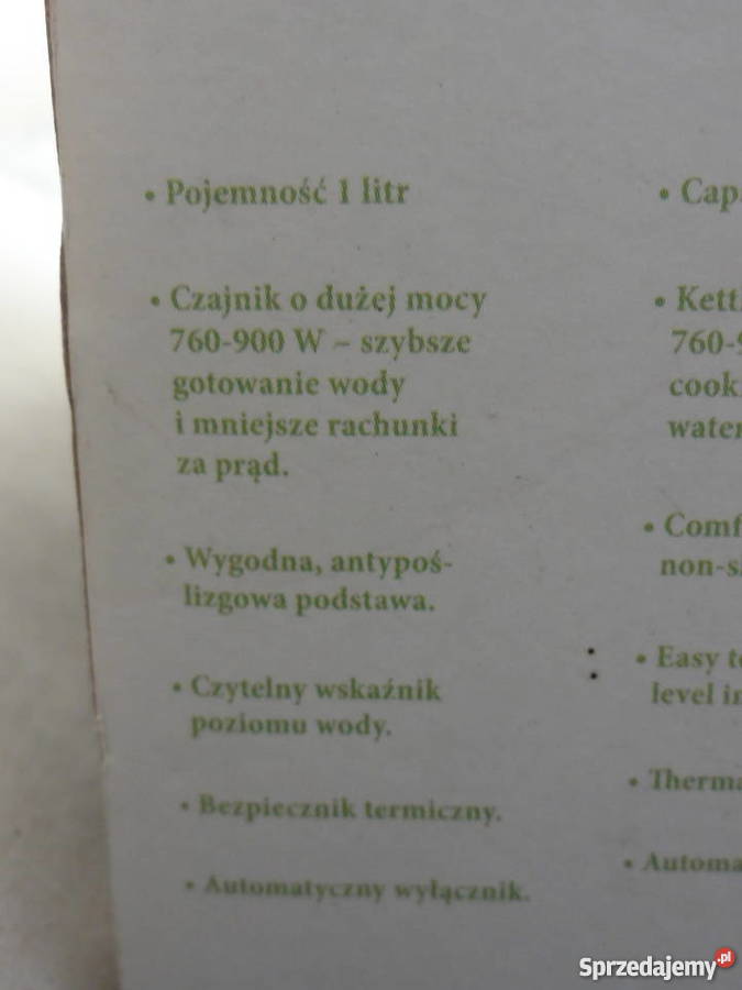 czajnik elektryczny 1L Pozostałe Szczecin