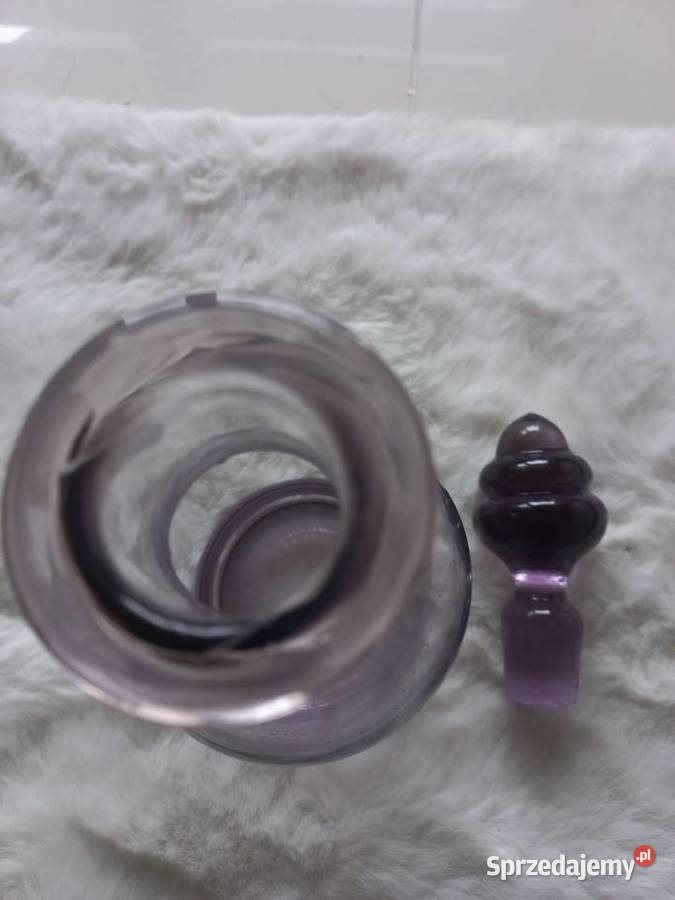 Karafka szkło ametystowe Art Deco Toruń