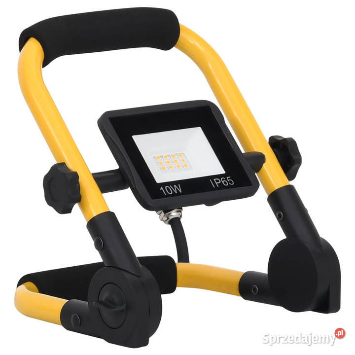 Reflektor LED z uchwytem 10 W zimne białe sprzedam