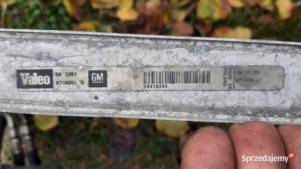 chłodnica wody vectra c signum 22 dti oryginał Korzeńsko
