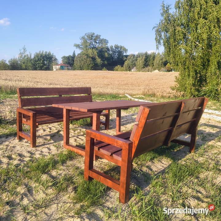 Zestaw mebli ogrodowych z olchy Godów