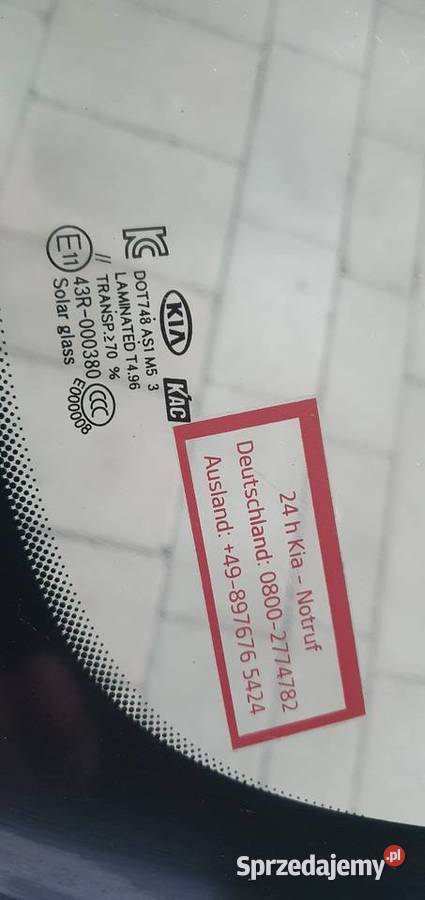 Szyba czołową Kia Soul Chrząstowice sprzedam