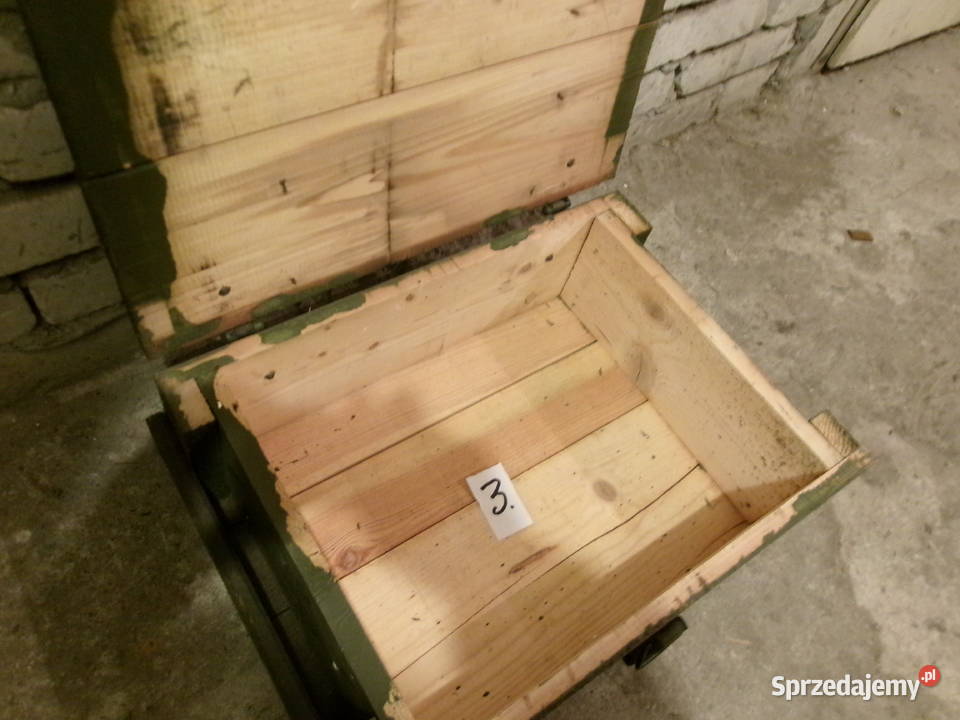 Skrzynia wojskowa drewniana wym 48x35 wys20 Legionowo