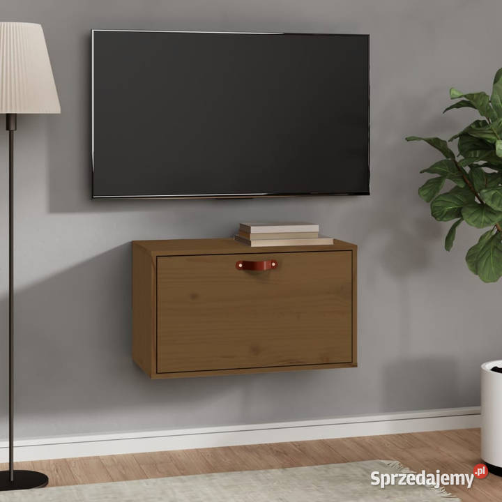 Szafka ścienna miodowy brąz 60x30x35 lite drewno Warszawa sprzedam