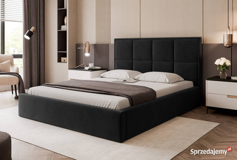 Łóżko tapicerowane z pojemnikiem Silensio różne Tarchały Małe