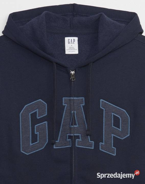 GAP bluza na suwak szara granatowa oryginalna z szary/srebrny Marki