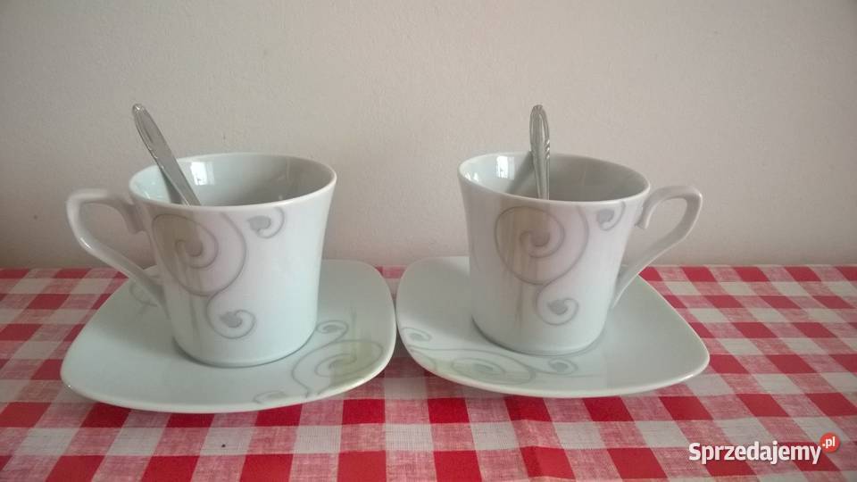 Filiżanki do kawy herbaty ze spodkami Warszawa