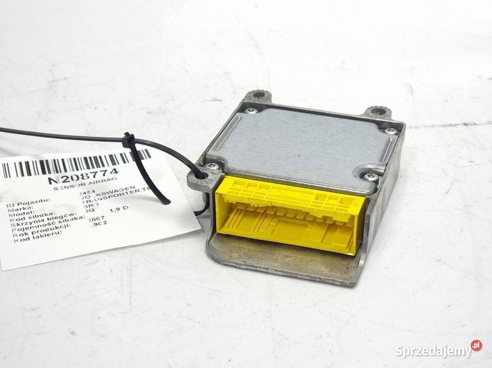 SENSOR AIRBAG VOLKSWAGEN TRANSPORTER T5 Pozostałe Lipno sprzedam