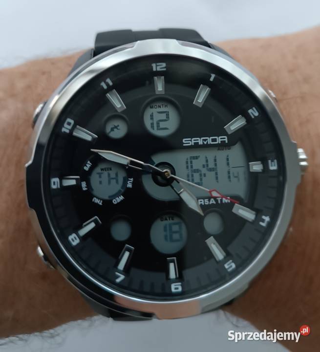 Zegarek męski analogowocyfrowy duża tarcza modny Chrzanów sprzedam