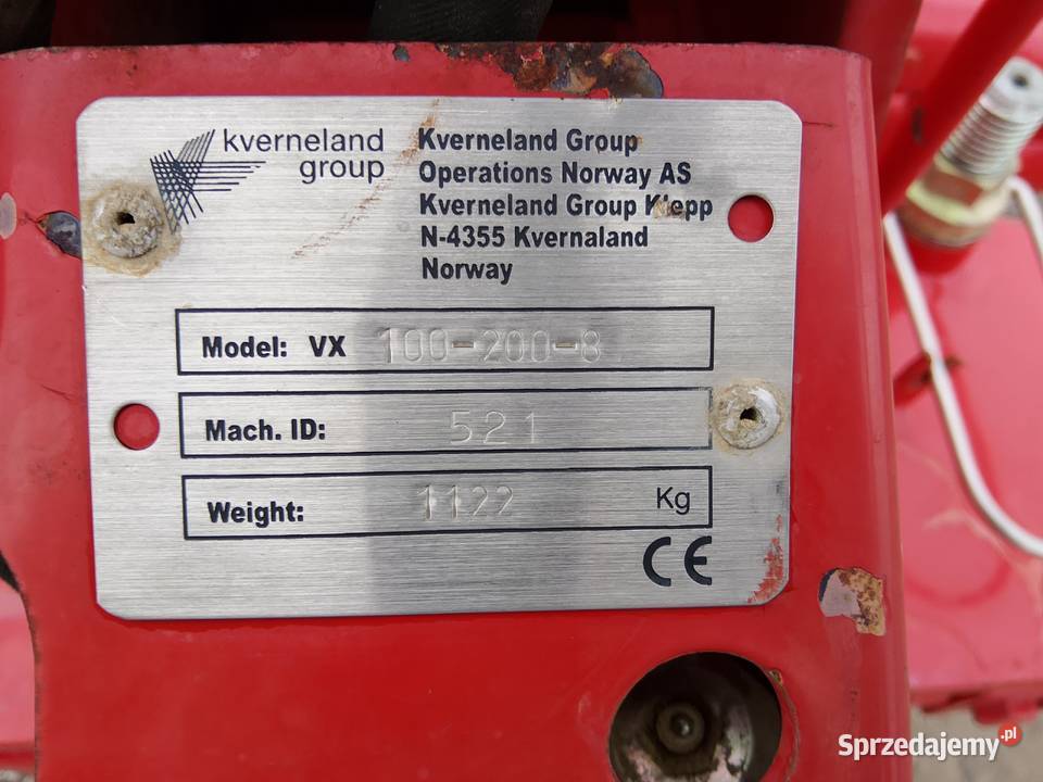 Pług 4 obrotowy Kverneland VX 100 oryginał nowy