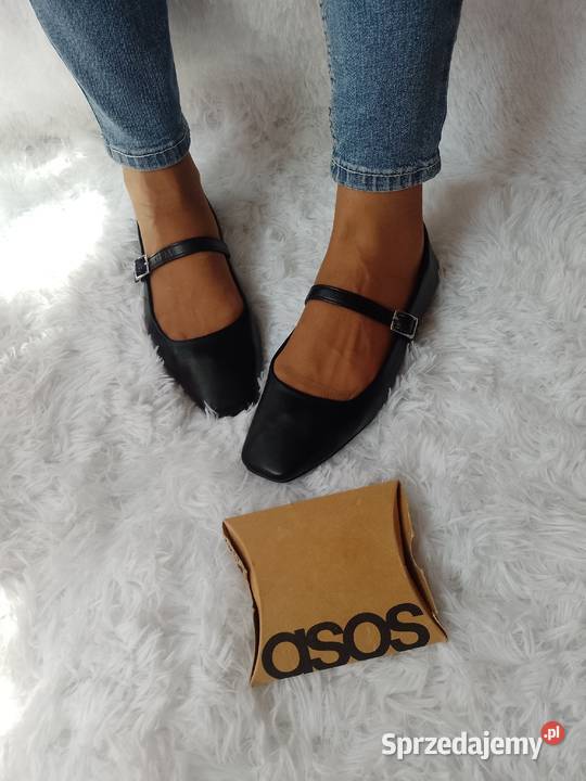 39 ASOS Design Czarne baleriny biznesowe z Kraków sprzedam