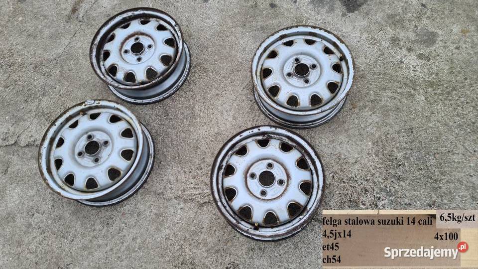 felgi stalowe r14 45jx14 et45 ch54 4x100 suzuki Legnica