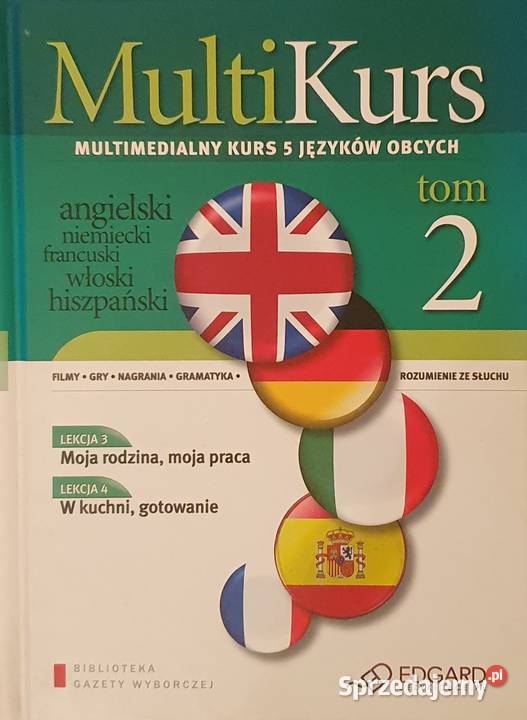 Multikurs Tom 1 i Tom 2 Edgard CD Multimedialny Katowice sprzedam