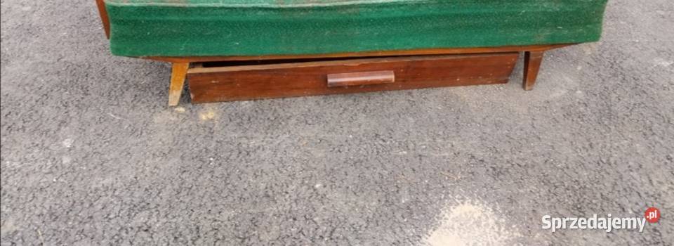 Zabytkowa sofa skandynawska rozkładana unikat