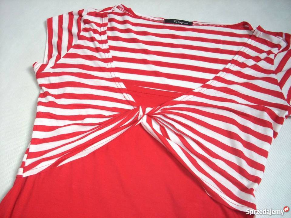 Jane Norman bluzeczka 2w1 paseczki 38 40 biały