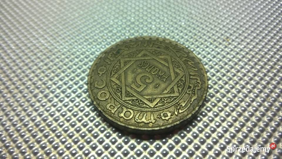 MONETA Maroko 5 franków 1365 1946 063 Warszawa sprzedam