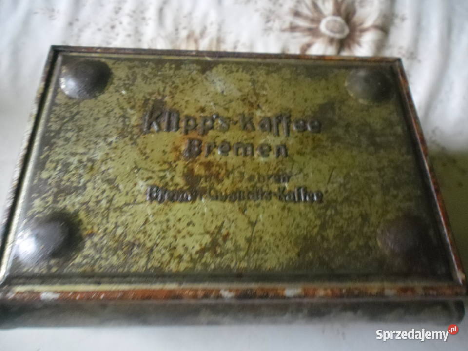 Pudełko metalowe p kawie Bremen Zwoleń sprzedam